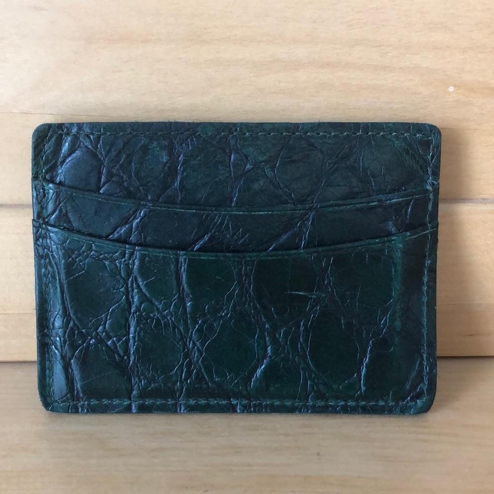 Croc Embossed Card Case - Picture 2 of 3